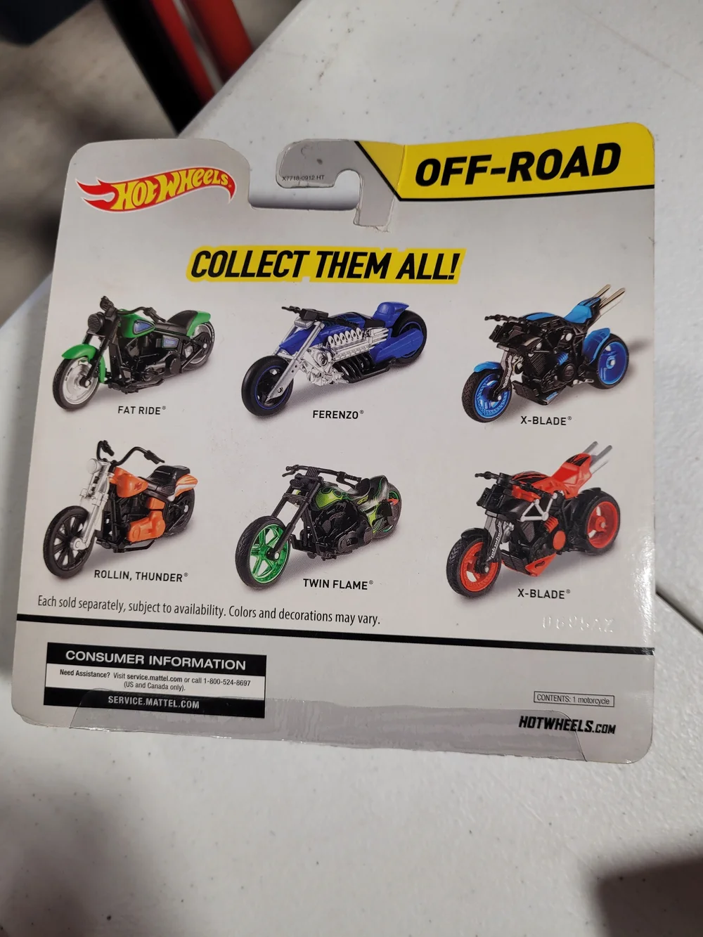 Hot Wheels Twin Flame Green Motorcycle Toy - Kids Vehicles